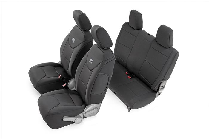 Seat Covers Front and Rear Jeep Wrangler JK 4WD (2007-2010) Rough Country