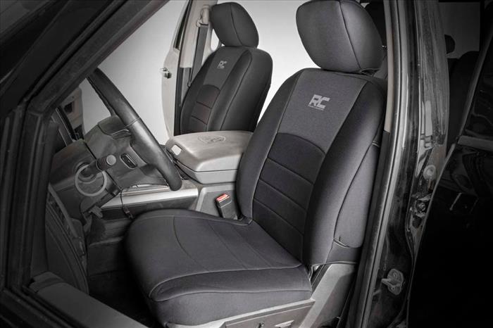 Seat Covers FR Bucket RR w/Arm Rest Ram 1500 (09-18)/2500 (11-18)/3500 (11-18) Rough Country