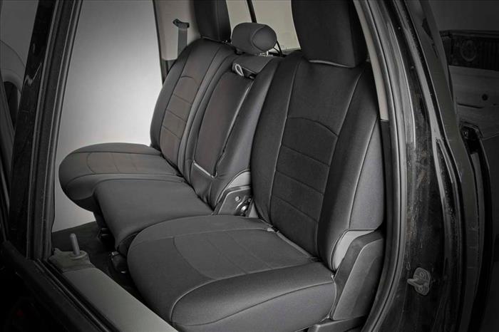 Seat Covers FR Bucket RR w/Arm Rest Ram 1500 (09-18)/2500 (11-18)/3500 (11-18) Rough Country