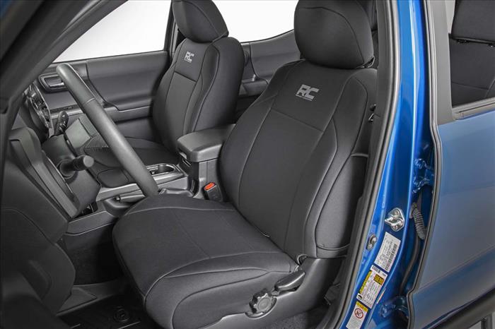 Seat Covers FR & RR Double Cab Toyota Tacoma 2WD/4WD (2016-2023) Rough Country