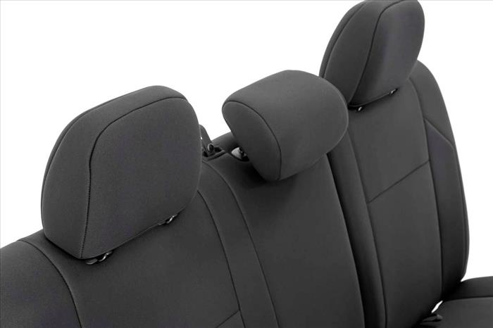 Seat Covers FR & RR Double Cab Toyota Tacoma 2WD/4WD (2016-2023) Rough Country