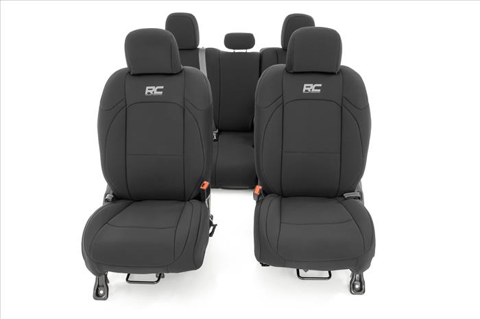 Seat Covers Front and RR No Cup Holder Jeep Gladiator JT 4WD (2020-2025) Rough Country