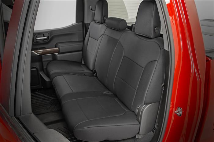 Seat Covers FR 40/40/20 & RR Arm Rest Chevy/GMC Sierra 1500 (19-26)/Silverado 1500 (19-26) Rough Country