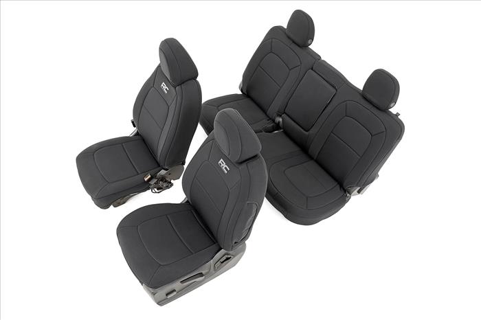 Seat Covers Front Bucket Rear Bench Chevy/GMC Canyon/Colorado (15-22) Rough Country