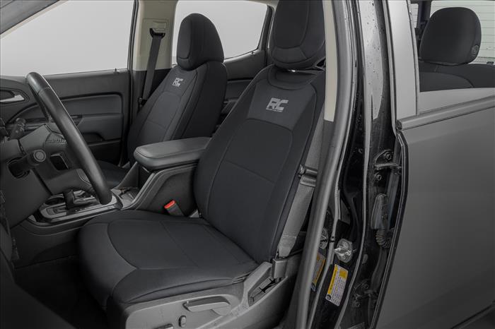 Seat Covers Front Bucket Rear Bench Chevy/GMC Canyon/Colorado (15-22) Rough Country