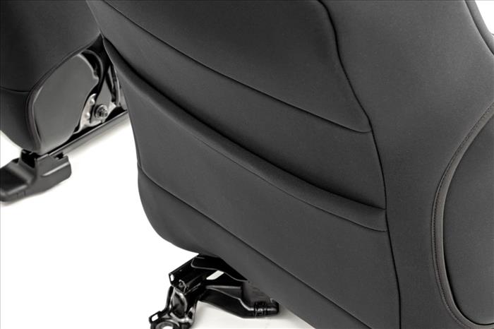Seat Covers Black FR & RR Crew Cab Toyota Tacoma 2WD/4WD (2005-2015) Rough Country