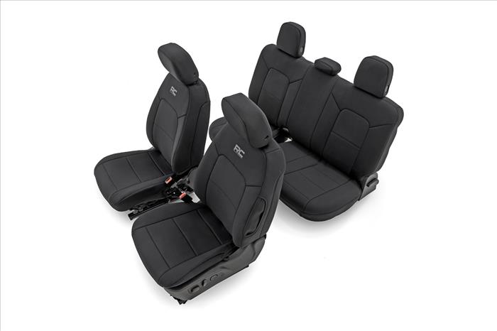 Seat Covers Front Bucket Rear Bench Chevy/GMC Canyon/Colorado (23-26) Rough Country