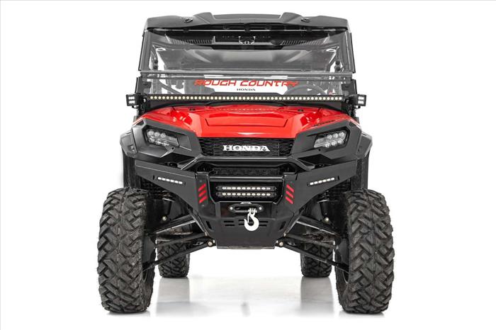 LED Light Kit Cage Mount 2 Inch Black Pair White DRL Honda Pioneer 1000/Pioneer 1000-6 Rough Country