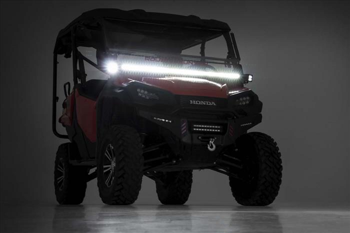 LED Light Kit Cage Mount 50 Inch Black Single Row Honda Pioneer 1000/Pioneer 1000-6 Rough Country