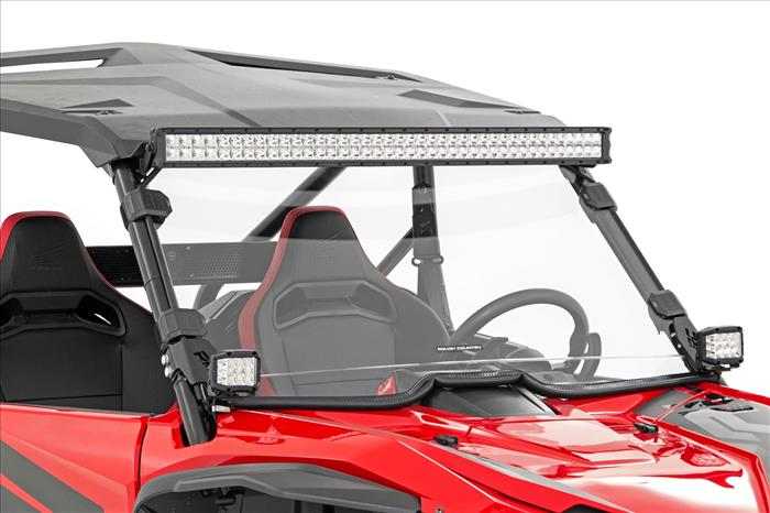 LED Light Kit Front Mount 40 Inch Black Dual Row Honda Talon 1000 Rough Country
