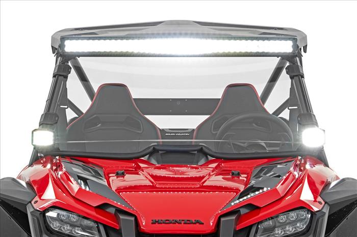 LED Light Kit Front Mount 40 Inch Black Dual Row Honda Talon 1000 Rough Country
