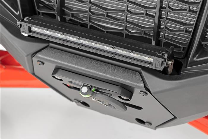 LED Light Winch Mount RS6500S 10 Inch Black Slimline Polaris RZR Pro R Rough Country