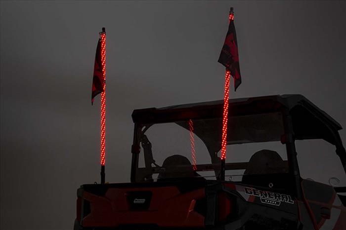 Multi-Color LED Whip 4 Foot Long Pair Rough Country