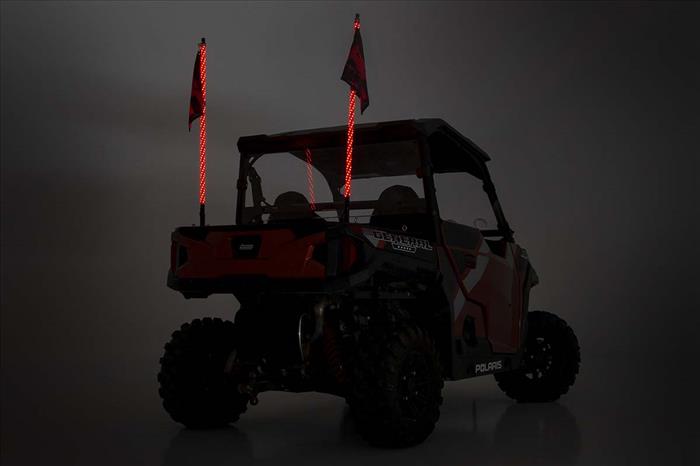 Multi-Color LED Whip 4 Foot Long Pair Rough Country