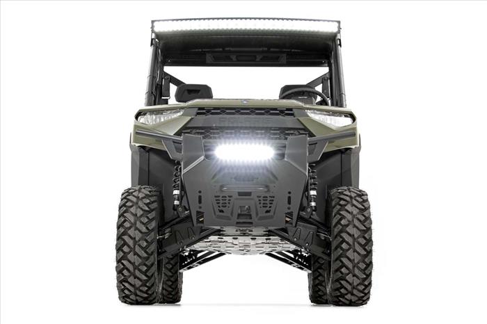 LED Light Kit Bumper Mount 12 Inch Black Single Row Polaris Ranger XP 1000 Rough Country