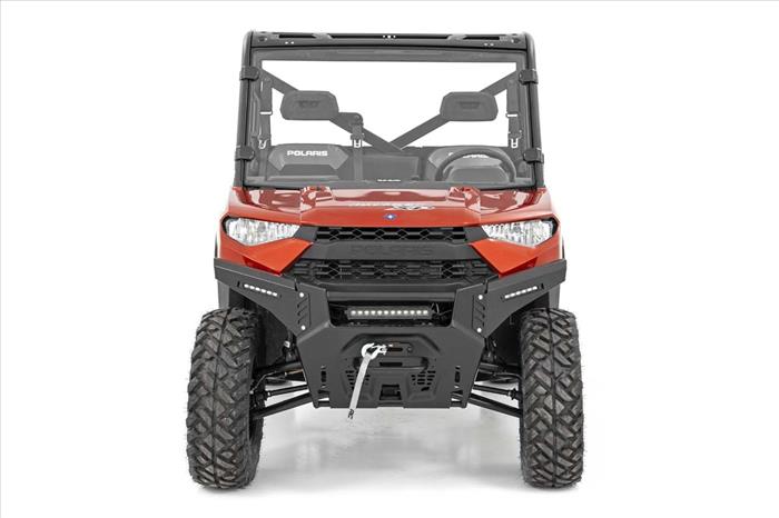 LED Light Kit Bumper Mount 12 Inch Black Single Row Polaris Ranger XP 1000 Rough Country