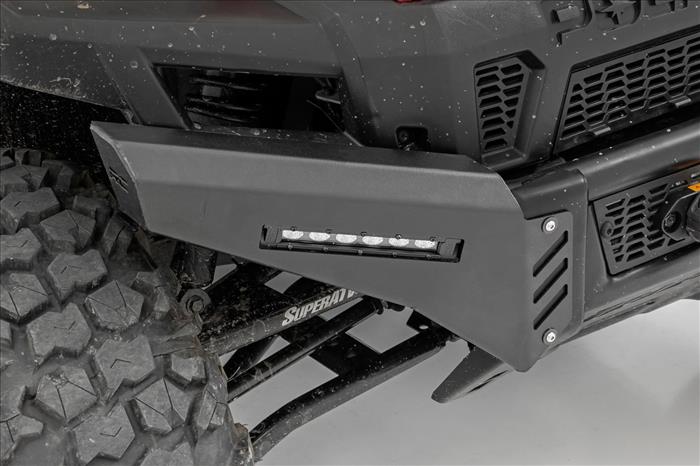 Bumper Wings 6 Inch Black Slimline LED Pair Polaris Ranger 1000/Ranger XP 900/1000 Rough Country