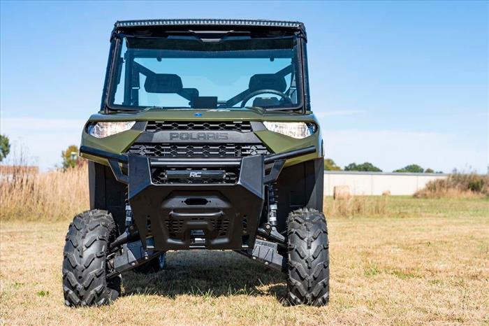 LED Light Rear Mount 50 Inch Dual Row Black Pair Polaris Ranger 1000/Ranger XP 900/1000 Rough Country