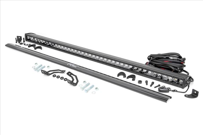 LED Light Kit Rear Mount 40 Inch Black Single Row Polaris RZR 1000XP4 (2024) Rough Country