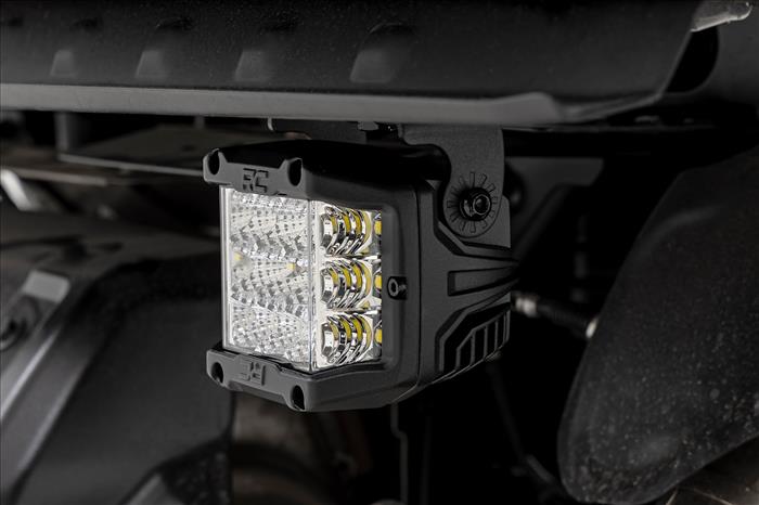 LED Light Under Bed Mount 2 Inch Black Pair Flood Polaris XPEDITION ADV 5 Rough Country