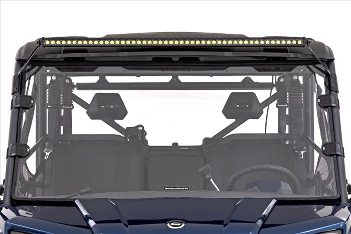 LED Light Kit Front Mount 50 Inch Black Single Row CFMOTO UFORCE 1000 Rough Country