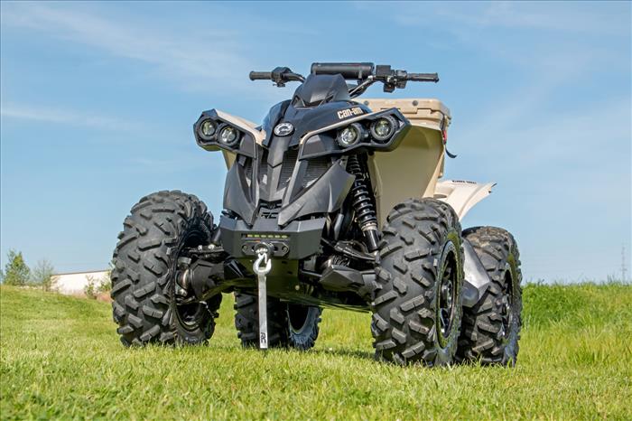 Winch Bumper 4500-Lb Winch Synthetic Rope Can-Am Renegade 1000/Renegade 500 Rough Country