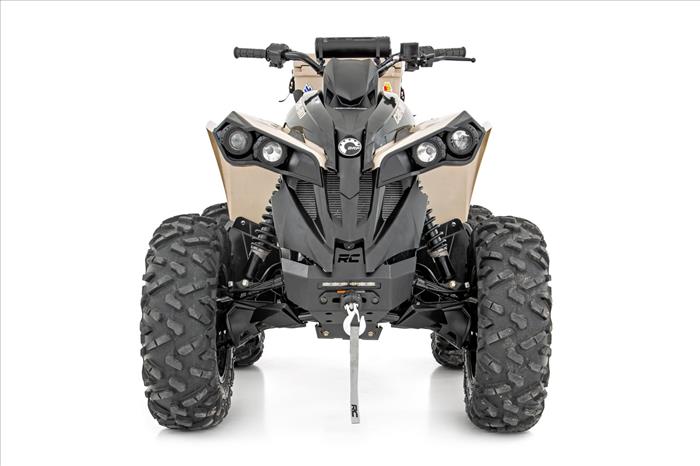 Winch Bumper Black Series LED 6 Inch Light Slime Line Can-Am Renegade 1000/Renegade 500 Rough Country