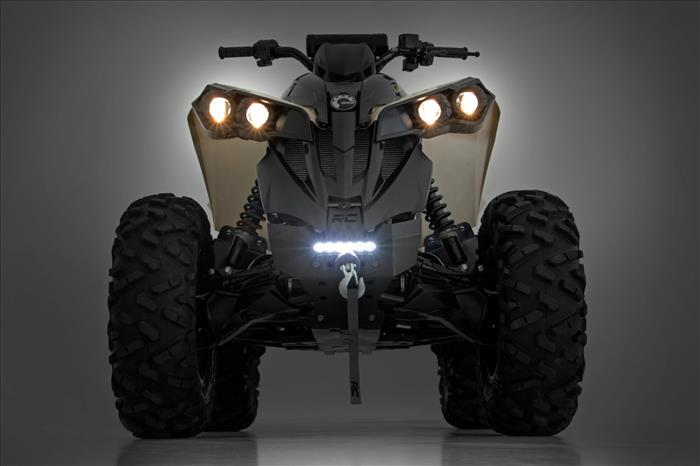 Winch Bumper Black Series LED 6 Inch Light Slime Line Can-Am Renegade 1000/Renegade 500 Rough Country