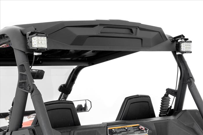 LED Light Kit Rear Mount 2 Inch Black Pair Spot Can-Am Maverick Sport 1000R Rough Country