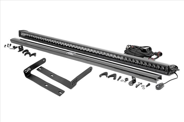50 Inch Single Row LED Light Kit Black Series Front-Facing Kubota RTV-X900/RTV-X1100 Rough Country