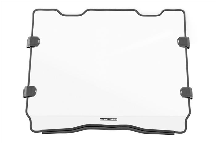 Full Windshield Scratch Resistant Polaris RZR Turbo R Rough Country