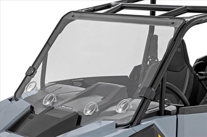 Vented Full Windshield Scratch Resistant Polaris RZR XP 4 1000 Rough Country
