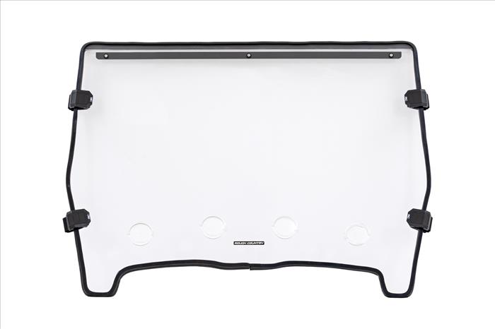 Vented Full Windshield Scratch Resistant John Deere Gator XUV 625/Gator XUV 850 Rough Country