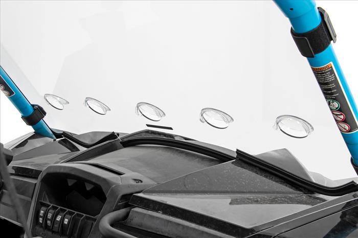 Vented Full Windshield Scratch Resistant Can-Am Maverick Max 1000R X Rough Country