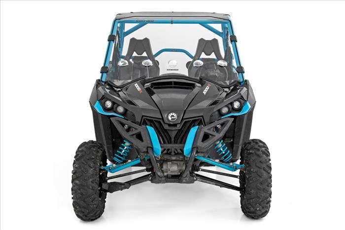 Vented Full Windshield Scratch Resistant Can-Am Maverick Max 1000R X Rough Country