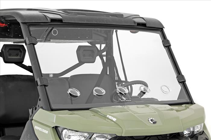 Vented Full Windshield Scratch Resistant Can-Am Defender HD 5/HD 8/HD 9/HD 10 Rough Country
