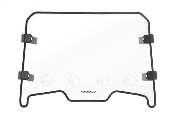 Vented Full Windshield Scratch Resistant Polaris RZR XP 1000 Rough Country