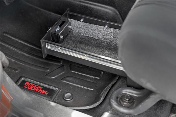 Storage Box Under Seat Jeep Wrangler JK (07-10)/Wrangler Unlimited (07-18) Rough Country
