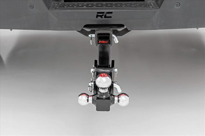 Adjustable Trailer Hitch 6 Inch Drop Multi-Ball Mount Fits 2 Inch Receiver Rough Country