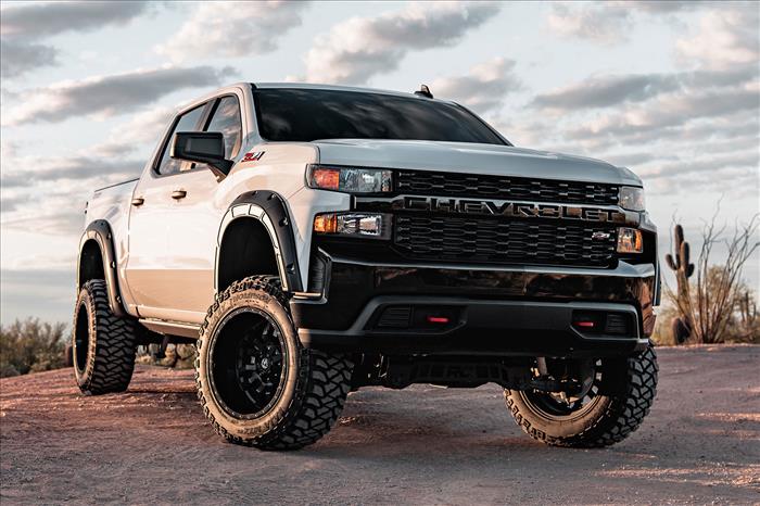 Fender Flares Defender GCN Victory Red Chevy Silverado 1500 (19-26) Rough Country