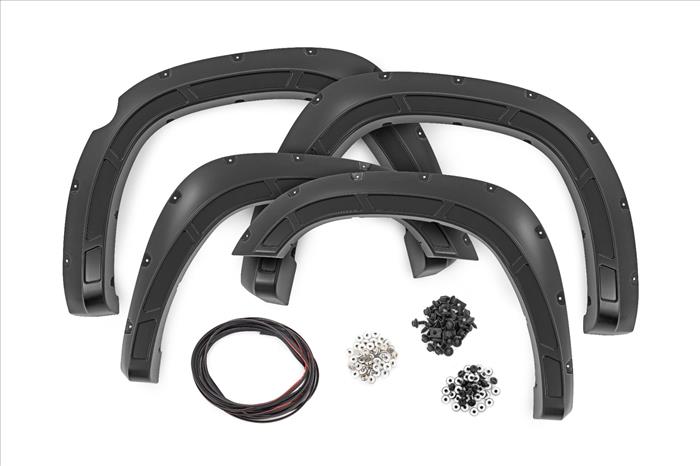 Fender Flares Defender PR4 Flame Red Ram 1500 2WD/4WD (2025) Rough Country