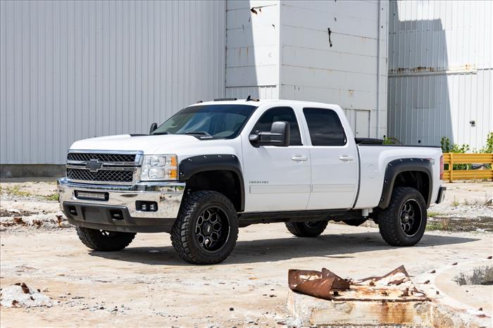 Pocket Fender Flares 6 Foot 7 Inch & 8 Foot Bed GAN Silver Chevy Silverado 1500/2500HD/3500HD (07-14) Rough Country