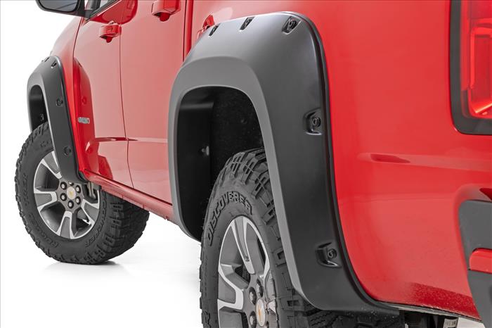 Pocket Fender Flares GAN Silver Ice Chevy Colorado 2WD/4WD (2015-2022) Rough Country