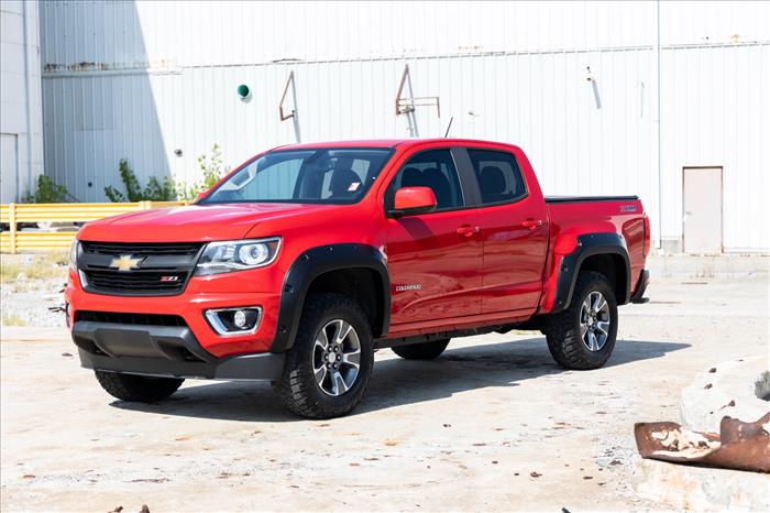 Pocket Fender Flares GAN Silver Ice Chevy Colorado 2WD/4WD (2015-2022) Rough Country