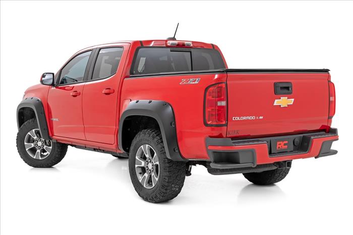 Pocket Fender Flares GAZ Summit White Chevy Colorado 2WD/4WD (2015-2022) Rough Country