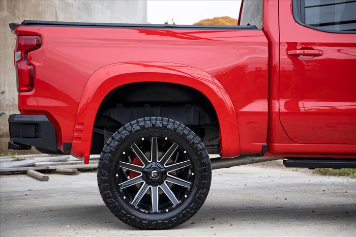 Fender Flares SF1 GAN Silver Ice Metallic Chevy Silverado 1500 (19-26) Rough Country