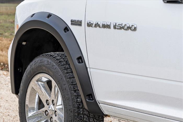 Pocket Fender Flares PSC Billet Silver Ram 1500 2WD/4WD (2009-2018 & Classic) Rough Country