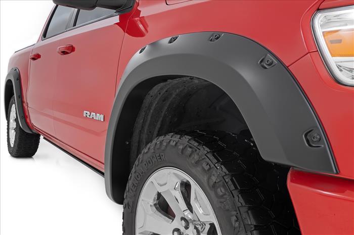 Pocket Fender Flares PR4 Flame Red Ram 1500 2WD/4WD (2019-2024) Rough Country
