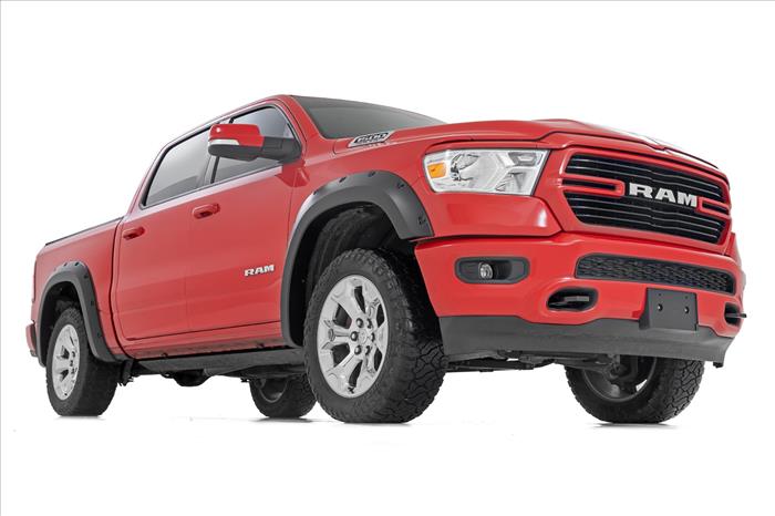 Pocket Fender Flares PS2 Bright Silver Metallic Ram 1500 2WD/4WD (19-24) Rough Country