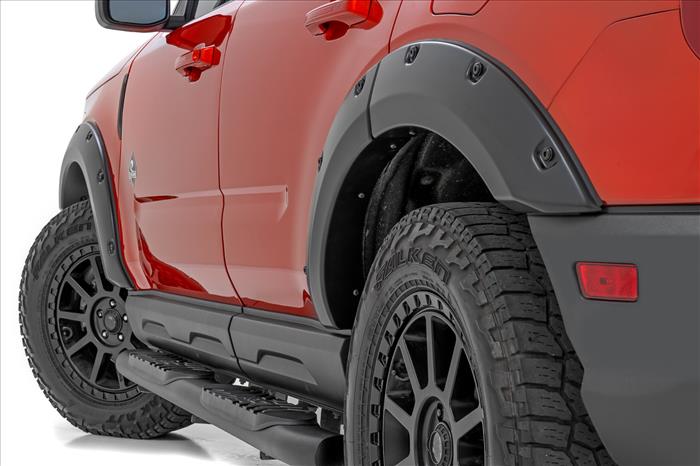 Pocket Fender Flares JS Iconic Silver Ford Bronco Sport 4WD (2021-2026) Rough Country